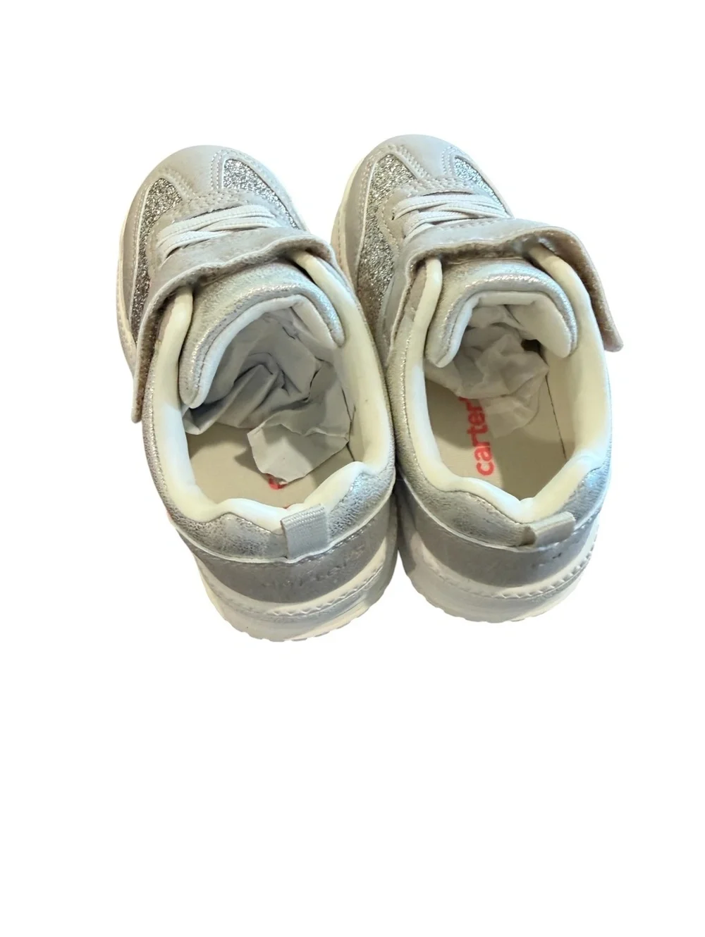 Carter's Girls' Glitter Pink and Gold Athletic Sneakers Size 9